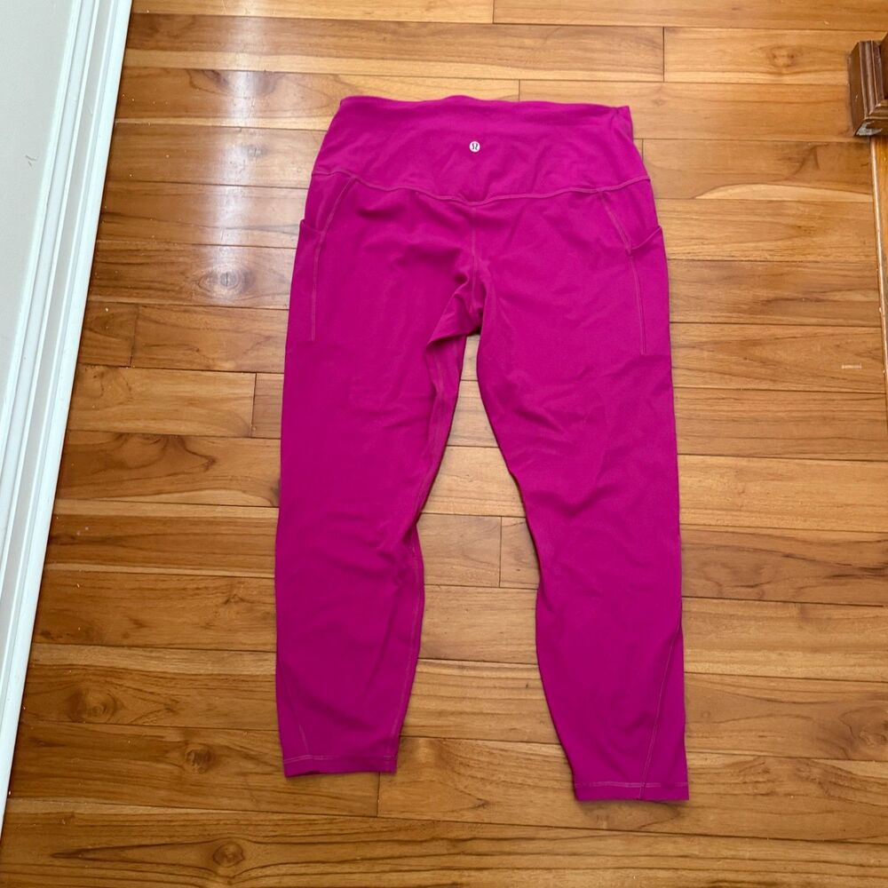 Lululemon Align High-Rise Pant with Pockets 25" Ripened Raspberry Size 14 - Picture 3 of 8